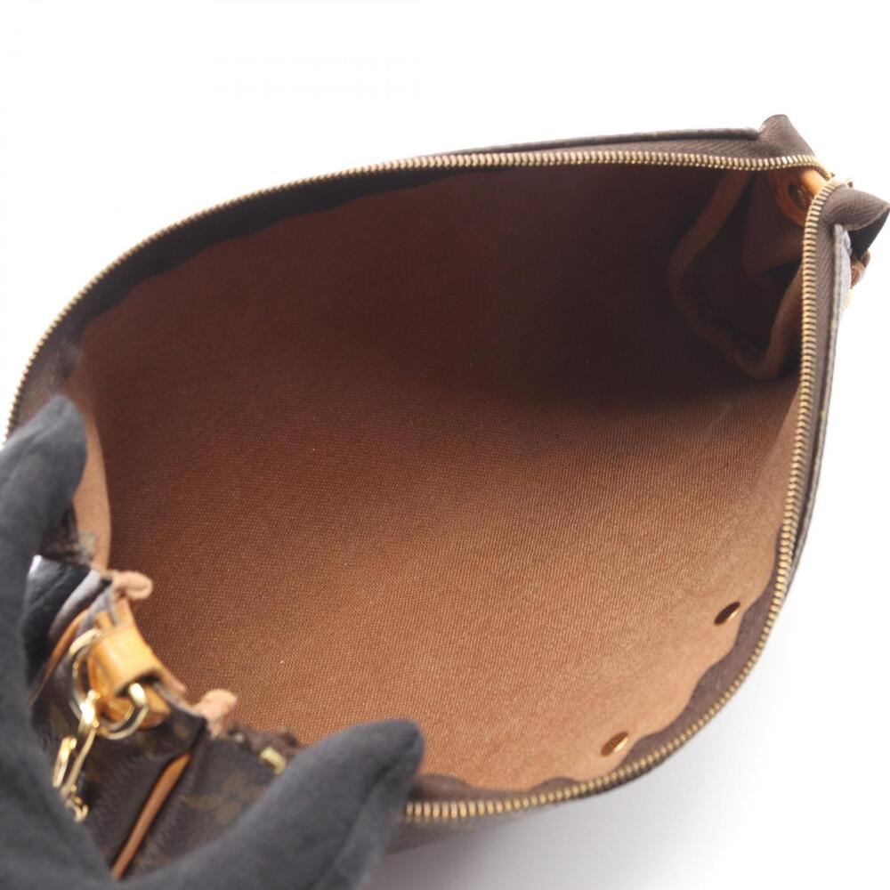 Louis Vuitton Bag Shoulder Brown Monogram Canvas Eva Leather
